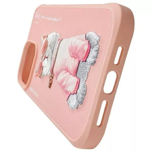 NIMMY tok  MENŐ MACSKA MagSafe kompatibilis IPHONE 15 Pro  pink tok