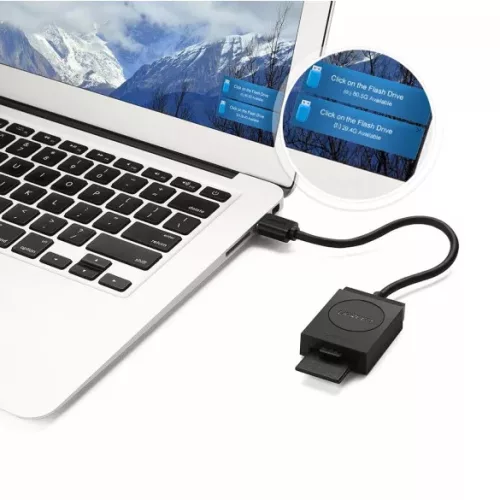 UGREEN USB 3.0 SD, microSD kártyaolvasó (fekete)