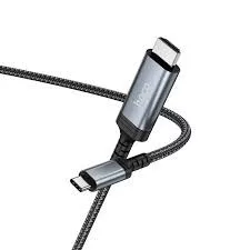 Képernyőtükröző kábel USB C - HDMI Hoco 4K 30Hz 1,8 m UA43 metál szürke