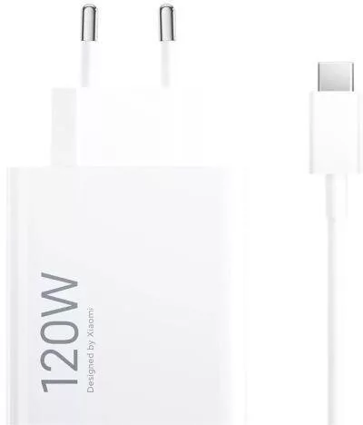 XIAOMI HYPERCHARGE COMBO hálózati töltő USB aljzat (120W, gyorstöltő + Type-C kábel) - fehér