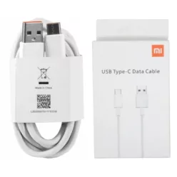   XIAOMI BHR087GGL adatkábel (USB - Type-C, 3A, gyorstöltő, 100cm) FEHÉR