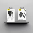 Dudao A23LEU 2.4A GaN EU USB-A Wall Charger with USB-A to Lightning Cable