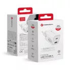 Forcell töltőfej 45w GAN3 USB A USB C fehér