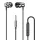 Dudao X10PRO in-ear headphones, wired, 3.5mm mini jack - fekete