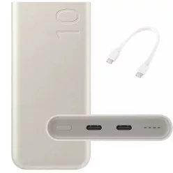   Powerbank Samsung EB-P3400XUEGEU FastCharge 2x USB-C 25W 10000mAh - bézs