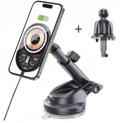   Tech-Protect MM15W-V6 15W autós töltő tartó with MagSafe for szélvédő szellőzőre