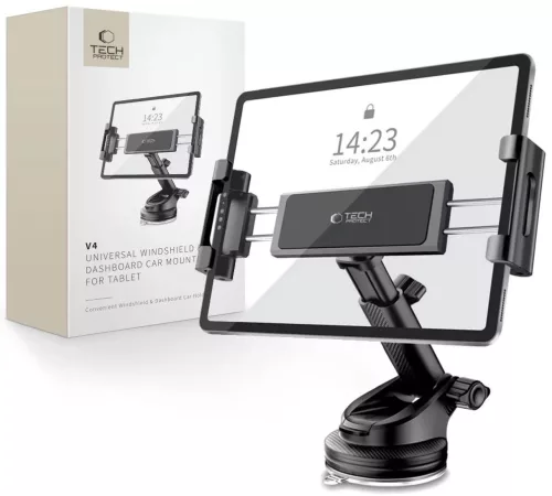 Tech-Protect V4 Car Tablet tartó  szélvédőre műszerfalra for Cockpit Mount