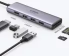 Ugreen CM511 Hub 5in1 USB-C-USB 3.0, HDMI, TF/SD, szürke