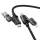 4in1 USB A/C - USB C/Lightning kábel Hoco 240W 1,2 m U151 fekete