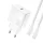 Dudao A27PCEU PD 30W GaN USB-C Wall Charger with USB-C Cable - fehér