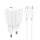 Acefast A77 Mini PD 30W GaN fali töltő + USB-C kábel - fehér