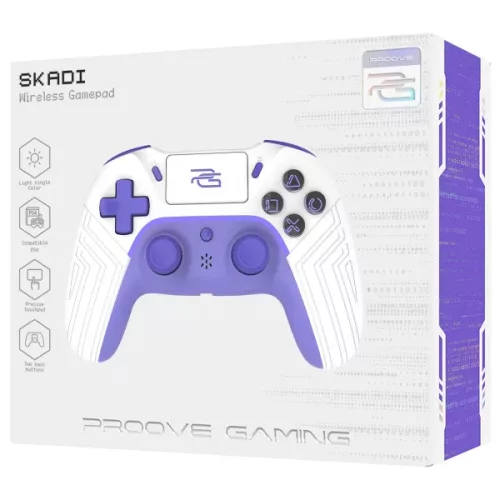Proove - Wireless Controller Skadi (WGSK00022016) Ps4, Android, PC lila feh