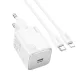 HOCO fali töltő Type C + Type C to Lightning kábel QC PD 20W N40 fekete