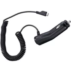 SAMSUNG autós töltő (5W + fix microUSB kábel) FEKETE