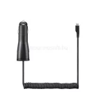 SAMSUNG autós töltő (5W + fix microUSB kábel) FEKETE