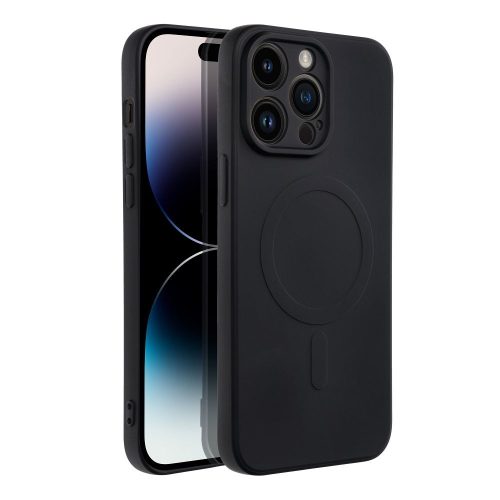Iphone 14 Pro Max    Case Magsafe rögzítéssel , kameralencsevédős ,  fekete