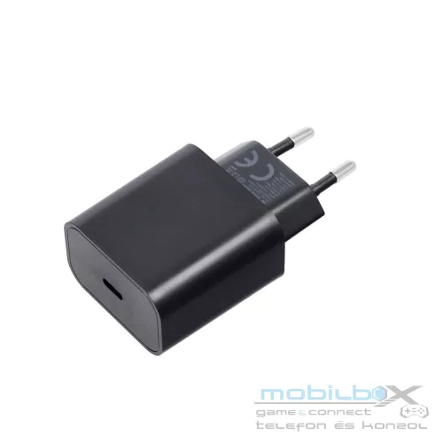 BLUE STAR Hálózati töltőfej  Type C PD QC4.0 3A 25W  black (Samsung Fast Charge kompatibilis)