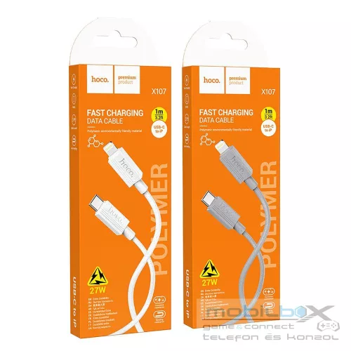 Hoco X107adatkábel USBA-USBC Type C 3A 1 méter , fekete 