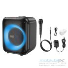 HOCO bluetooth-os vezeték nélküli hangszóró + mikrofon, Graceful HA1 fekete