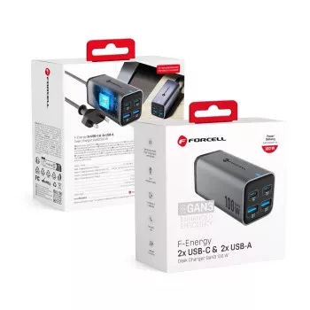 Forcell F-Energy 2x USB-C & 2x USB-A 100W GAN3