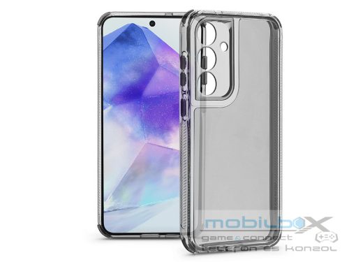 Haffner Matrix Clear kameravédős szilikon tok - Samsung SM-A556 Galaxy A55 5G - átlátszó