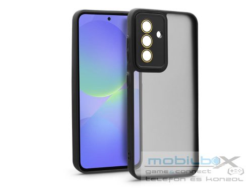 Haffner Variete tok kameravédő lencsevédő üveggel - Samsung SM-A366 Galaxy A36  5G - fekete