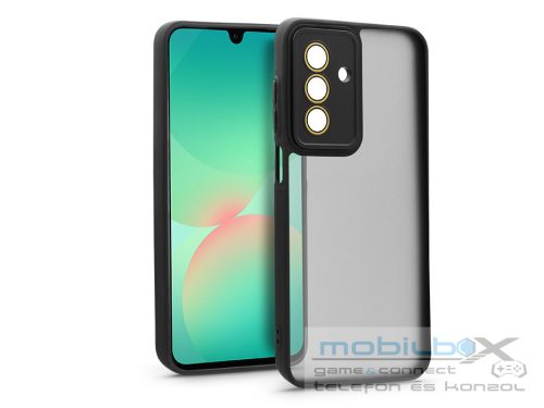 Haffner Variete tok kameravédő lencsevédő üveggel - Samsung SM-A266 Galaxy A26  5G - fekete