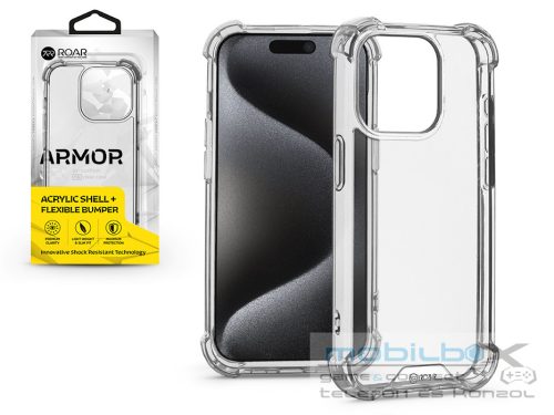Apple iPhone 15 Pro szilikon hátlap - Roar Armor Gel - átlátszó