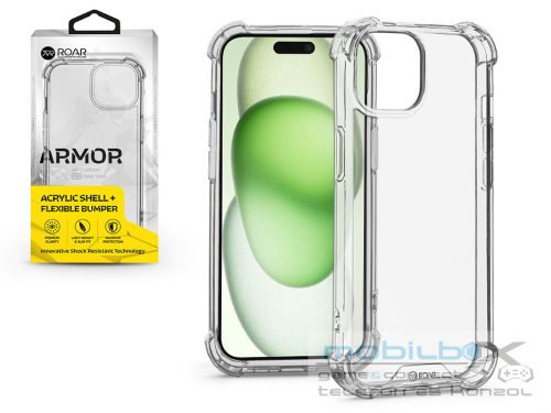 Apple iPhone 15 Plus szilikon hátlap - Roar Armor Gel - átlátszó