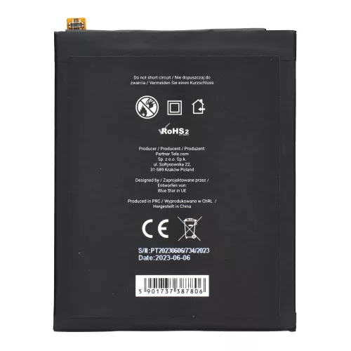 Battery for Huawei P9 / P9 Lite / P8 Lite (2017) / P10 Lite / P20 Lite /Honor 9 Lite 3000 mAh Blue Star Premium
