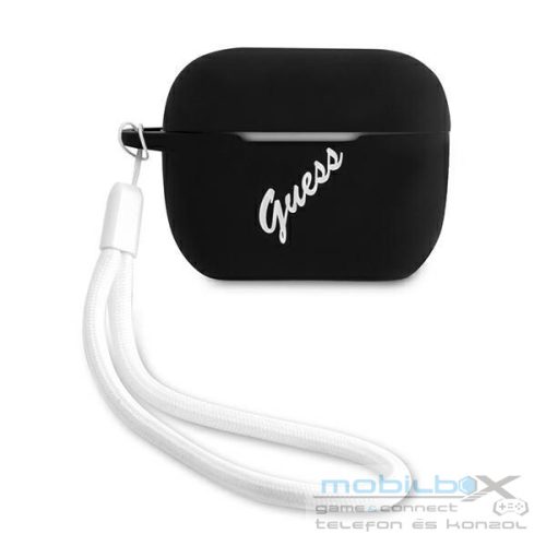 GUESS case for APPLE AirPods Pro GUACAPLSVSBW (Silicone Vintage) black white