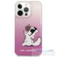 Original faceplate case KARL LAGERFELD KLHCP14LCFNRCPI for iPhone 14 PRO (Choupette Eat / pink)