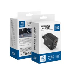   BLUE STAR travel charger GaN 4A 65W 2 x Type C + USB A PD QC4.0 VT-43 black