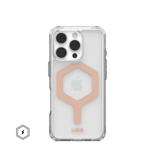 UAG Urban Armor Gear case PLYO compatible with MagSafe for IPHONE 16 Pro ice / rose gold
