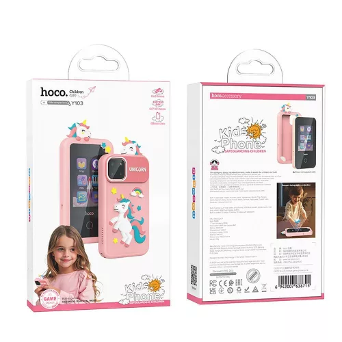 HOCO játk telefon gyerekeknek  for kids 2,8" Y103 pink