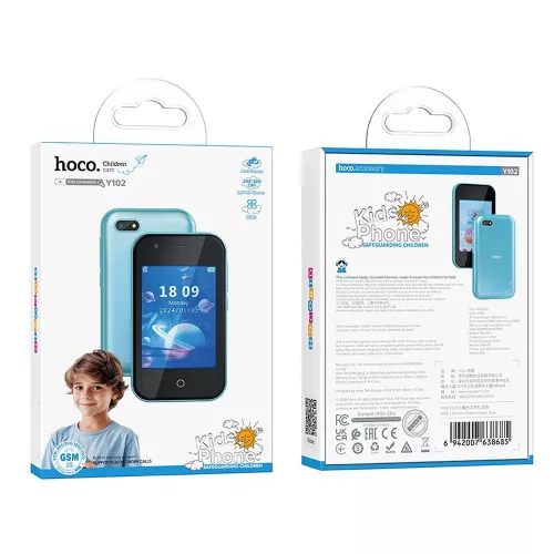 HOCO játék telefon gyerekeknek  2,8" Y102 blue