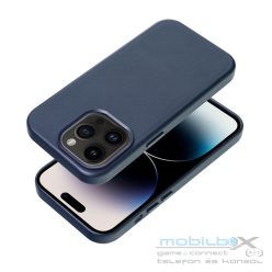 LEATHER MAG COVER case for SAMSUNG S25 indigo blue