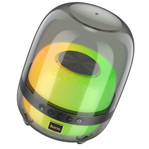 HOCO wireless speaker with colorful luminous BS58 black night