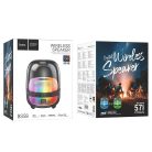 HOCO wireless speaker with colorful luminous BS58 black night