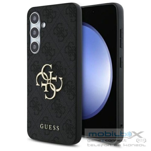 GUESS case for SAMSUNG S24 FE GUHCS24FE4GMGGR (HC PU 4G Big Metal Logo) grey