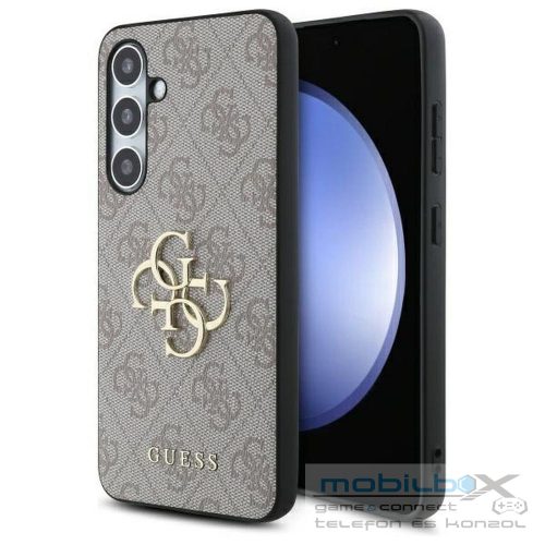 GUESS case for SAMSUNG S24 FE GUHCS24FE4GMGBR (HC PU 4G Big Metal Logo) brown