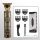 Hair clipper with display LED and replacable combs T9 (head motif) gold
