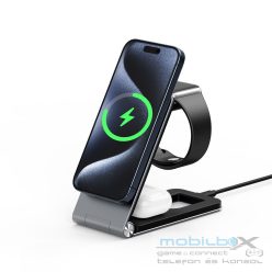   DUZZONA foldable wireless charger 3in1 compatible with MagSafe 15W W22 black