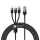 BASEUS cable 3in1 USB A to Micro USB / Lightning / Type C 3,5A 6CAXS000001 1,2 m black