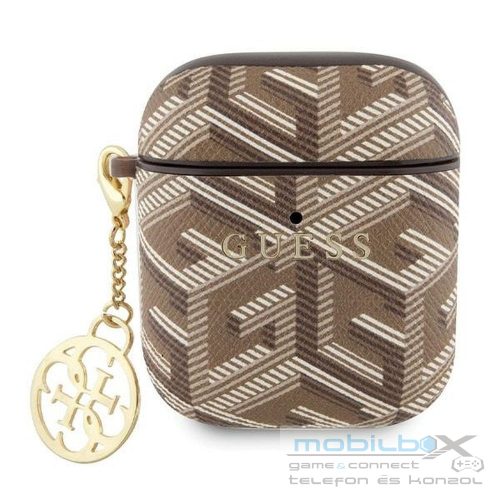 GUESS case for APPLE AirPods 1/2 GUA2PGCE4CW (GCube Charm) brown