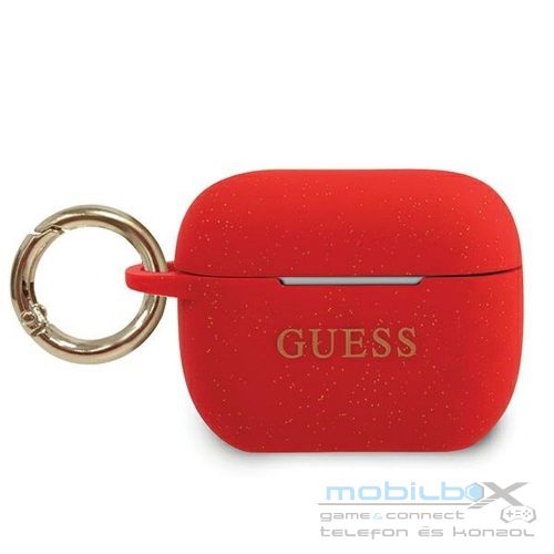GUESS case for APPLE AirPods Pro GUACAPSILGLRE (Silicone Glitter) red