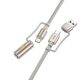 HOCO cable All-in-one USB A / Type C to Type C / Cigarette lighter 3A 60W U138 1,2 m grey