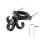 Hook for shopping with three loops for bike / scooter aluminum FS366-001 black