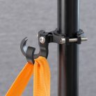 Hook for shopping with two loops for bike / scooter aluminum FS366-005 black