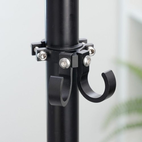 Hook for shopping with two loops for bike / scooter aluminum FS366-005 black